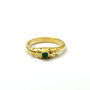 Bond Together Emerald Gold Plated Ring, thumbnail 2 of 5