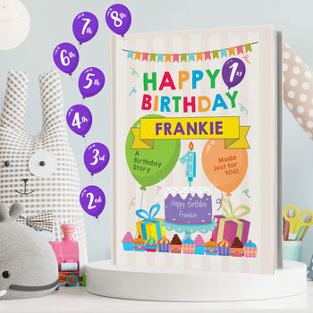 Personalised Happy Birthday Keepsake Story Book For Children, 2 of 12