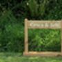 Portable Oak Engraved Sign, thumbnail 5 of 10