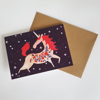 Unicorn Greetings Card, 2 of 6