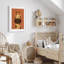 Giraffe Illustration Nursery Print, thumbnail 2 of 4