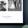 Personalised Four Photos Wedding Print, thumbnail 2 of 7