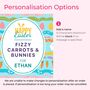 Personalised Fizzy Carrots And Bunnies Easter Sweet Tin, thumbnail 5 of 5