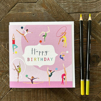 Gymnastics Happy Birthday Card, 4 of 5
