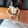 Elegant Pearl And Crystal Wrist Corsage For Weddings, thumbnail 6 of 6