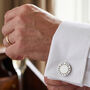 Father Of The Bride Round Cufflinks, thumbnail 2 of 8