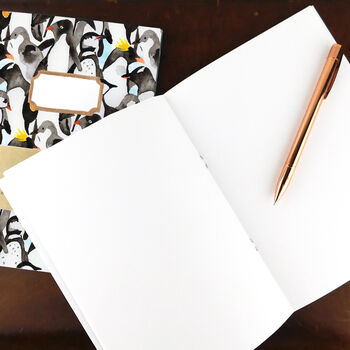 Waddle Of Penguins Print Notebook, 4 of 9