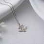 Sterling Silver Egyptian Lotus Necklace, thumbnail 8 of 10
