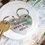 Togetherness Split Heart Pewter Keyring For Couples, thumbnail 2 of 8