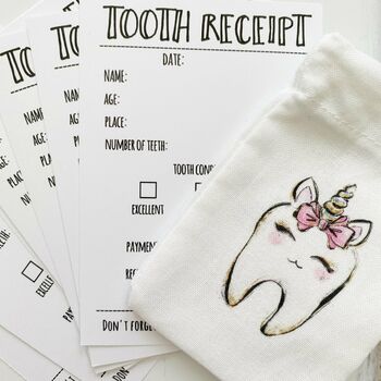 Personalised Tooth Fairy Bag, 5 of 9