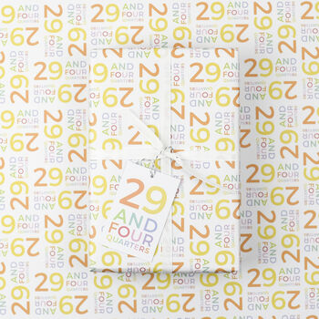 30th Birthday Wrapping Paper Set, 4 of 10