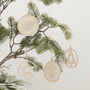 Wooden Hanging Christmas Decorations Set, thumbnail 1 of 3