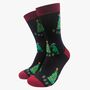 Men's Bamboo Socks Gift Box Christmas Village T Rex, thumbnail 3 of 5