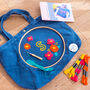 Personalised Initial Needle Punch Tote Bag, thumbnail 3 of 5