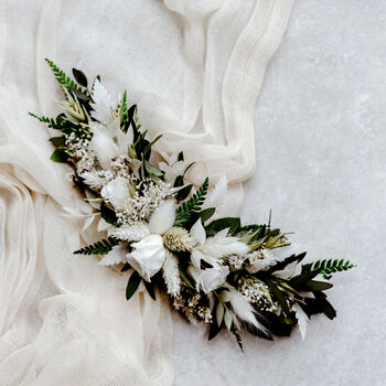 Ivy Foliage Wedding Dried Flower Bridal Headpiece, 2 of 4