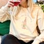 Personalised All I Want For Christmas Is Chicken Wine Jumper, thumbnail 2 of 3