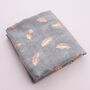 Personalised Gift Box Scarf With Feather Design, thumbnail 3 of 7