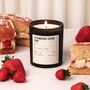 Strawberry Cream Cake Candle | Wimbledon Gift | Summer Candle, thumbnail 1 of 2