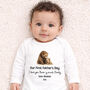 Personalised First Father’s Day Bear Baby Outfit, thumbnail 1 of 8