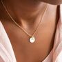 Sterling Silver Zodiac Charm Disc Necklace Gift Set, thumbnail 3 of 11
