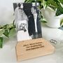 Personalised Beech Wood Photograph Holder, thumbnail 4 of 8