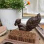 Squirrel Cast Iron Boot Brush And Shoe Scraper Cleaner – Metal Brown, thumbnail 3 of 5