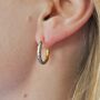 Reversable Gold / Silver Hoops, thumbnail 1 of 3