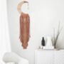 Macrame Brown Wall Hanging Dreamcatcher Moon Woven, thumbnail 2 of 5