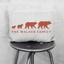 Personalised Bear Family Cushion Gift For Mum Home, thumbnail 1 of 2