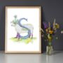 S Is For Sheep Alphabet Art Print, thumbnail 1 of 12