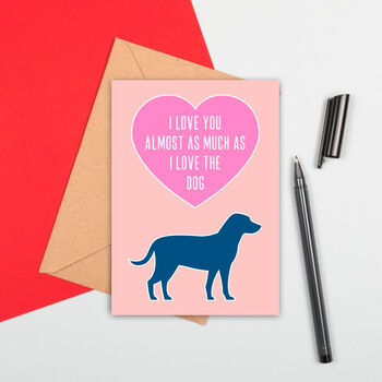 Large Size Dog Love Card, 2 of 2