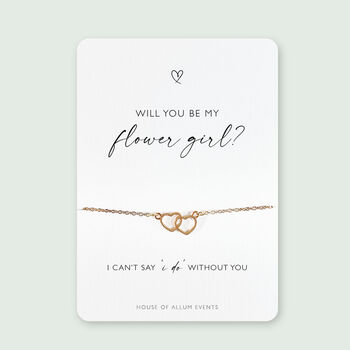 Cute Heart Will You Be My Bridesmaid Bridal Proposal Bracelet, 9 of 12