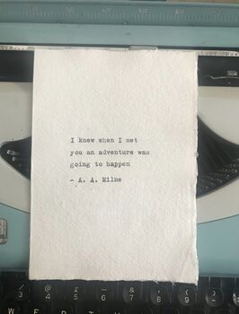Personalised Custom Typewriter Greetings Card, 4 of 4