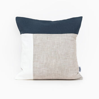 Geometric Handmade Linen Pillowcase Scandinavian Style, 4 of 12