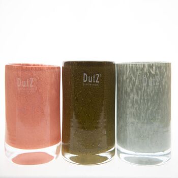 Glass Candleholder Vase Cylinder Three By Dut Z, 4 of 9