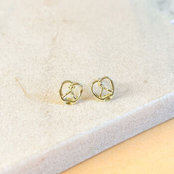 Mini Pretzel Stud Earrings, 2 of 2