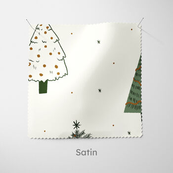 Christmas Trees Green And Gold Cushion, 2 of 4