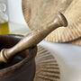Antique Wooden Pestle And Mortar, thumbnail 2 of 5