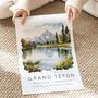 Grand Teton National Park Travel Print, thumbnail 4 of 7