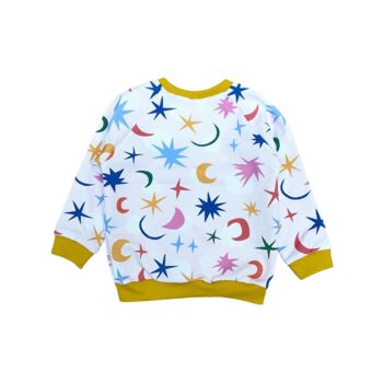 Organic Baby And Child Handmade Stars Sweatshirt, 3 of 3