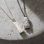Large Personalised Coordinates Tag Necklace, thumbnail 3 of 6