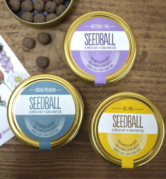 Natural Wildflower Seedball Tin Collection Set, 2 of 11