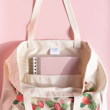 Strawberry Patch Tote Bag, 2 of 5