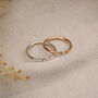 Personalised Initial Open Stacking Ring In Silver Or Gold, thumbnail 5 of 11