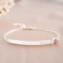 Personalised Birthstone And Bar Bracelet, thumbnail 6 of 11