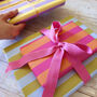 Luxury Bright Stripes Birthday Wrapping Paper, thumbnail 1 of 11