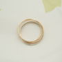 Skinny Solid Gold Three Colours Trinity Ring, thumbnail 2 of 4