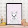 Llama Art Print, thumbnail 1 of 8