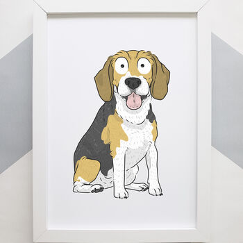 Cartoon Dog Portrait, Pet Portrait, Custom Dog Art, 7 of 9