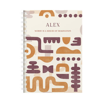 Personalised Abstract Combined Diary And Notebook, 5 of 12